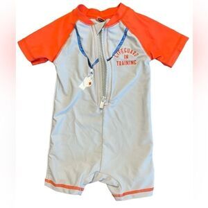 1 Piece Rash Guard for Baby - Lifeguard in Training - Size 12 Months